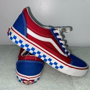Vans Red White And Blue Size 5.5Y